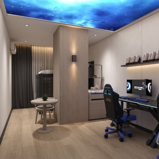 现代酒店室内4张_电竞房1