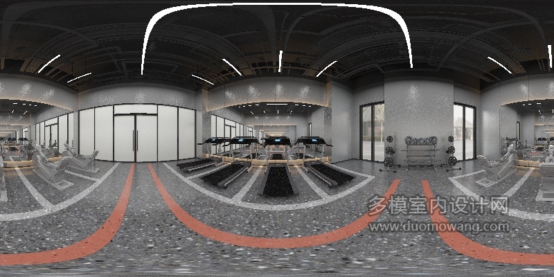 现代工装娱乐 餐饮 包房 健身 (10)