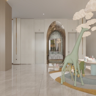 现代洗手盆干区