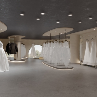 现代婚纱店二楼展厅静态1