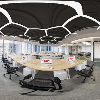 现代办公区二楼全景1