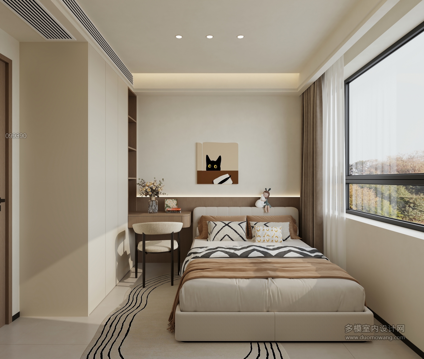 现代 次卧 单张