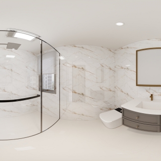 轻法式榻榻米房卫生间