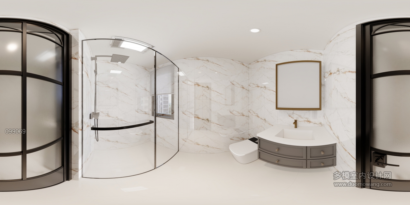 轻法式榻榻米房卫生间