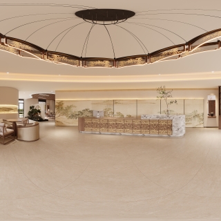 新中式养老前台接待区 (1)