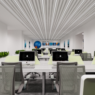 现代公共办公区静态