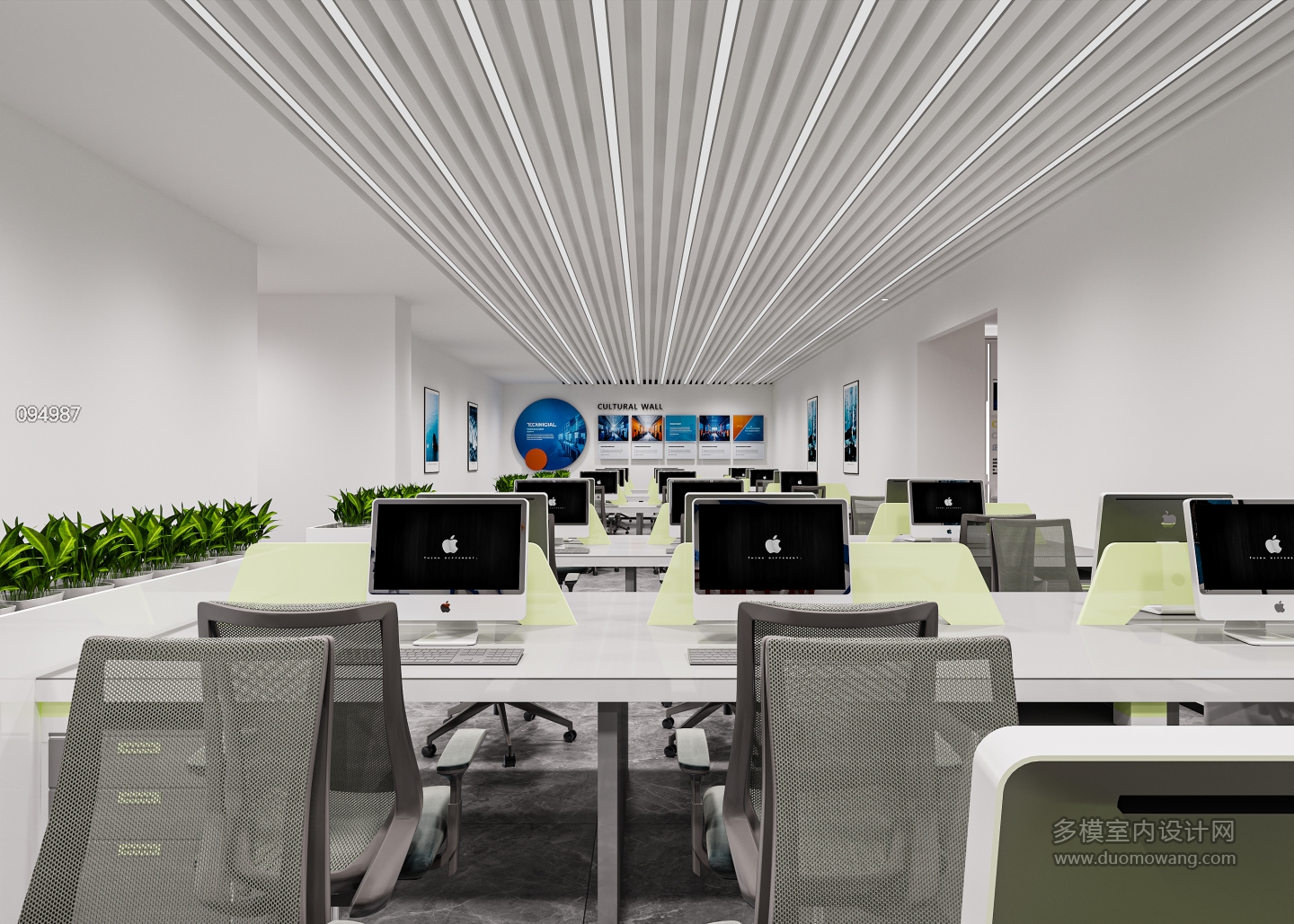 现代公共办公区静态