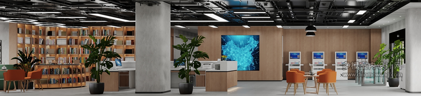 现代-政务大厅特写2