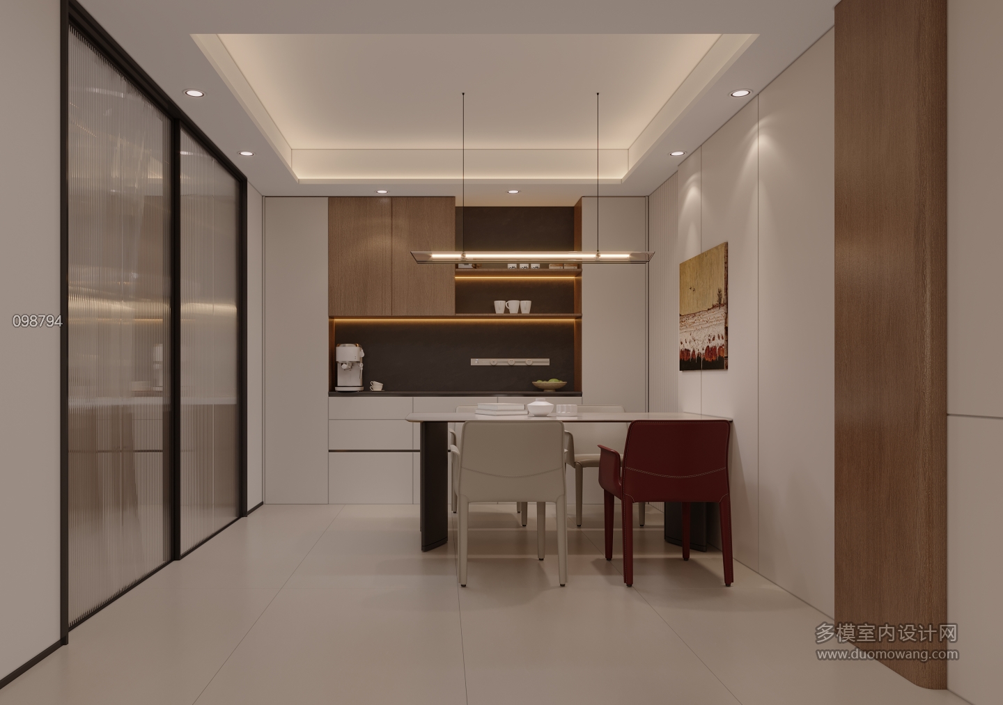 现代负一餐厅特写2