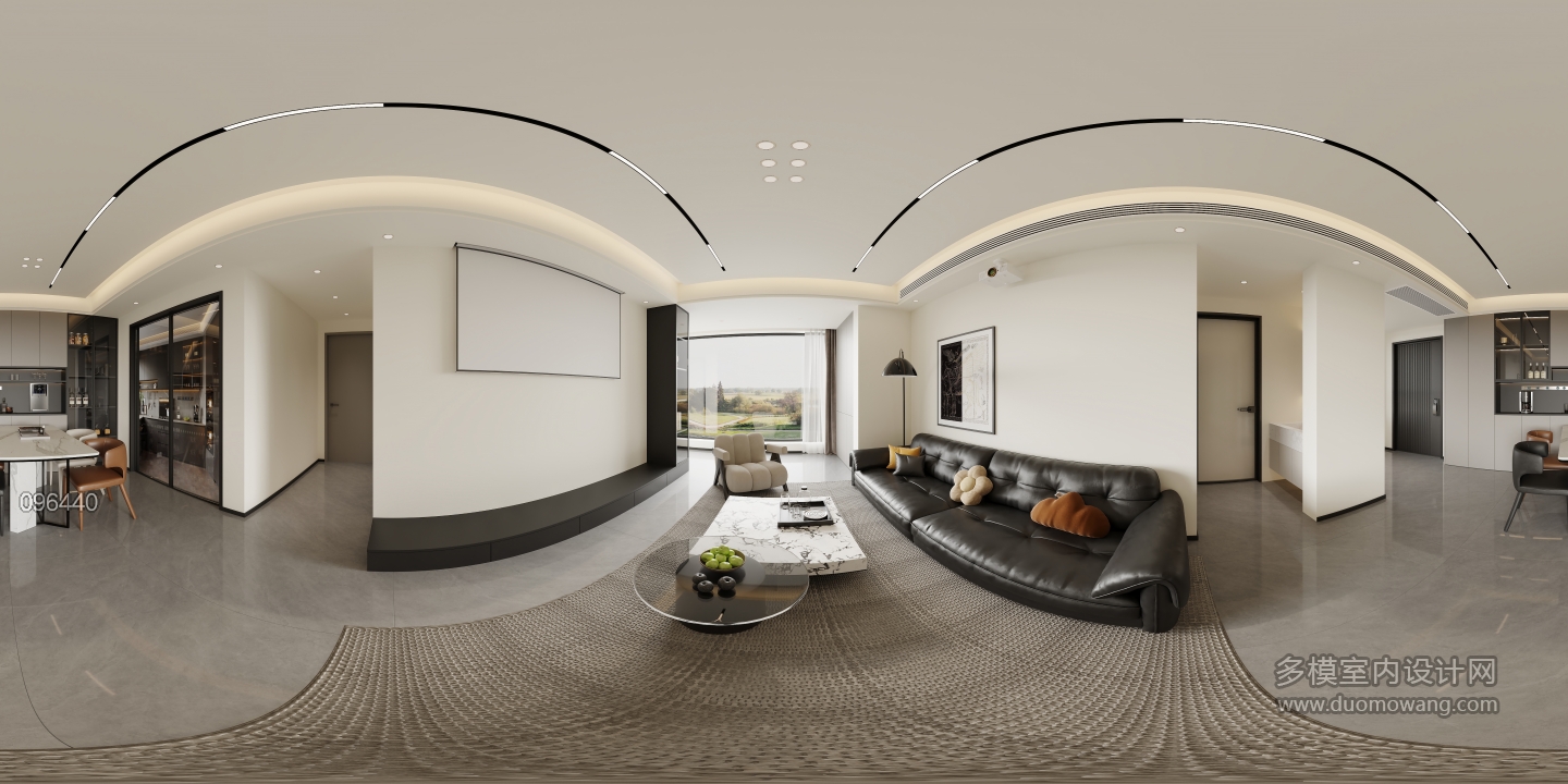 17-16-5 现代 客餐厅 全景