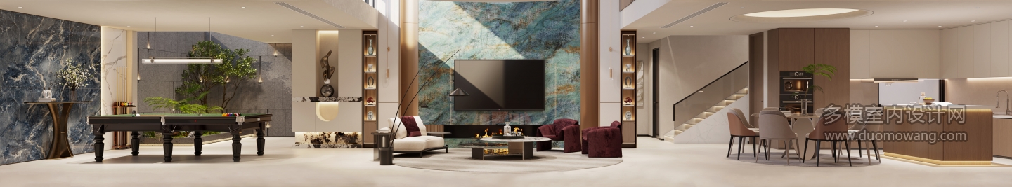 3现代地下室电视面单张