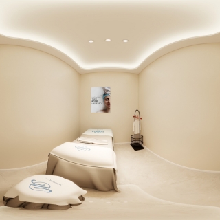 奶油风美容院包间2