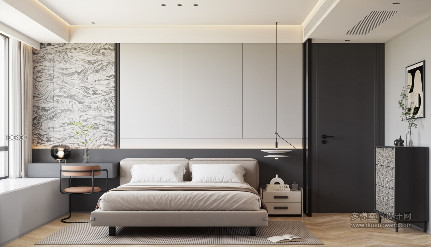 现代主卧单