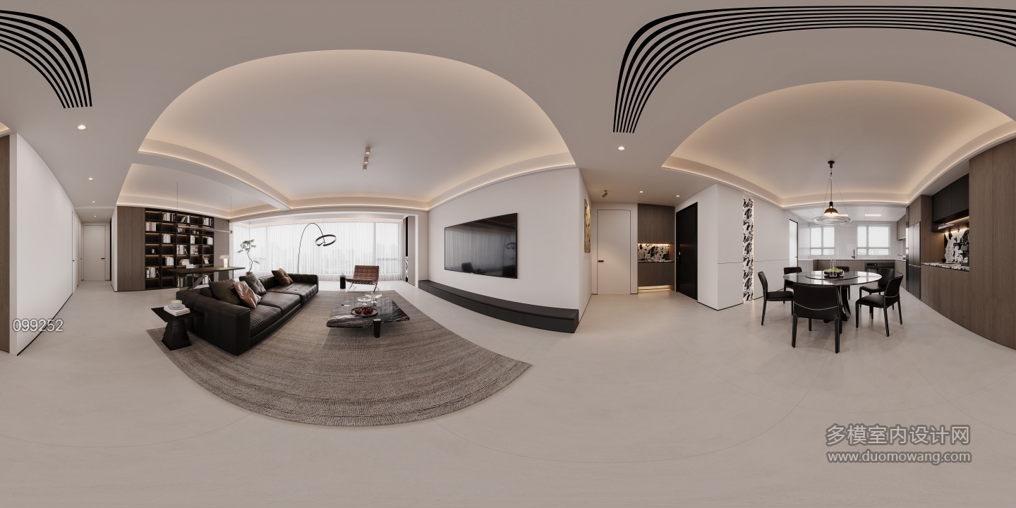 现代意式客餐全景