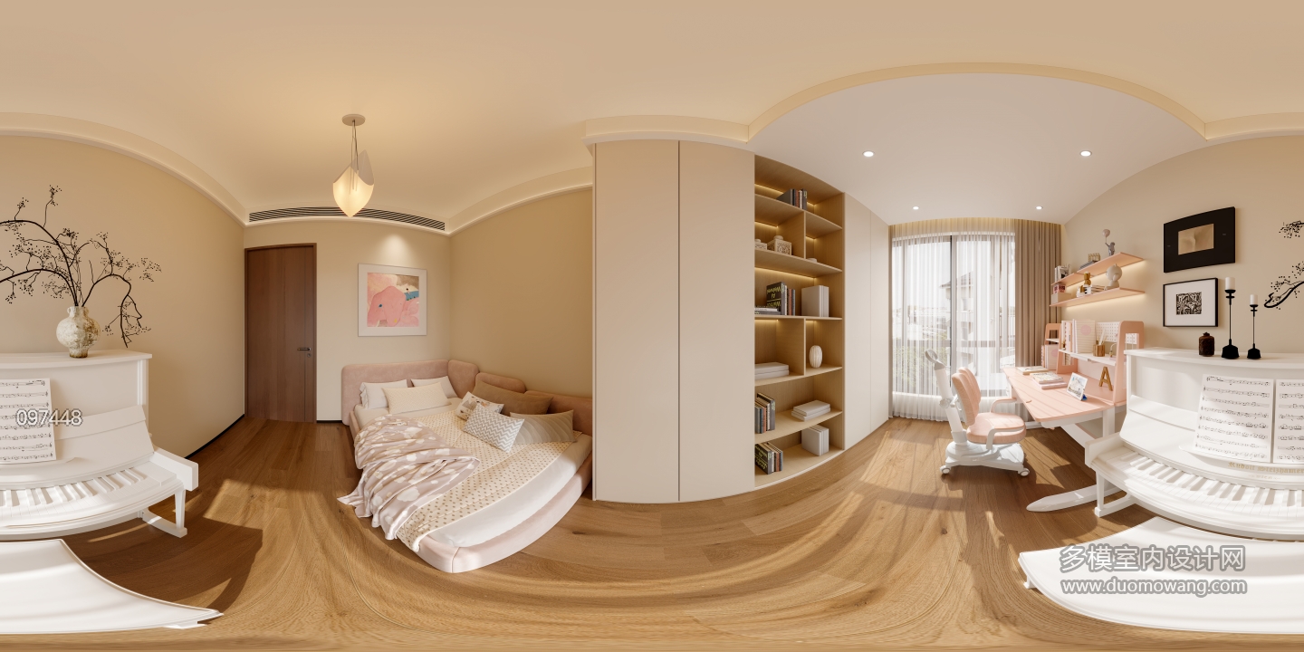 现代小孩房全景