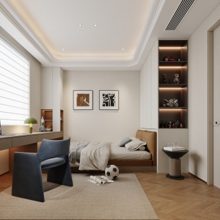 现代轻奢儿童房特写