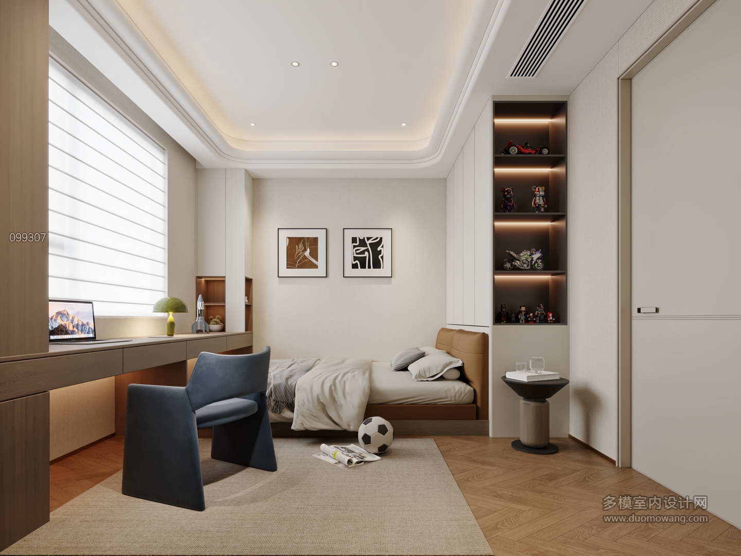 现代轻奢儿童房特写