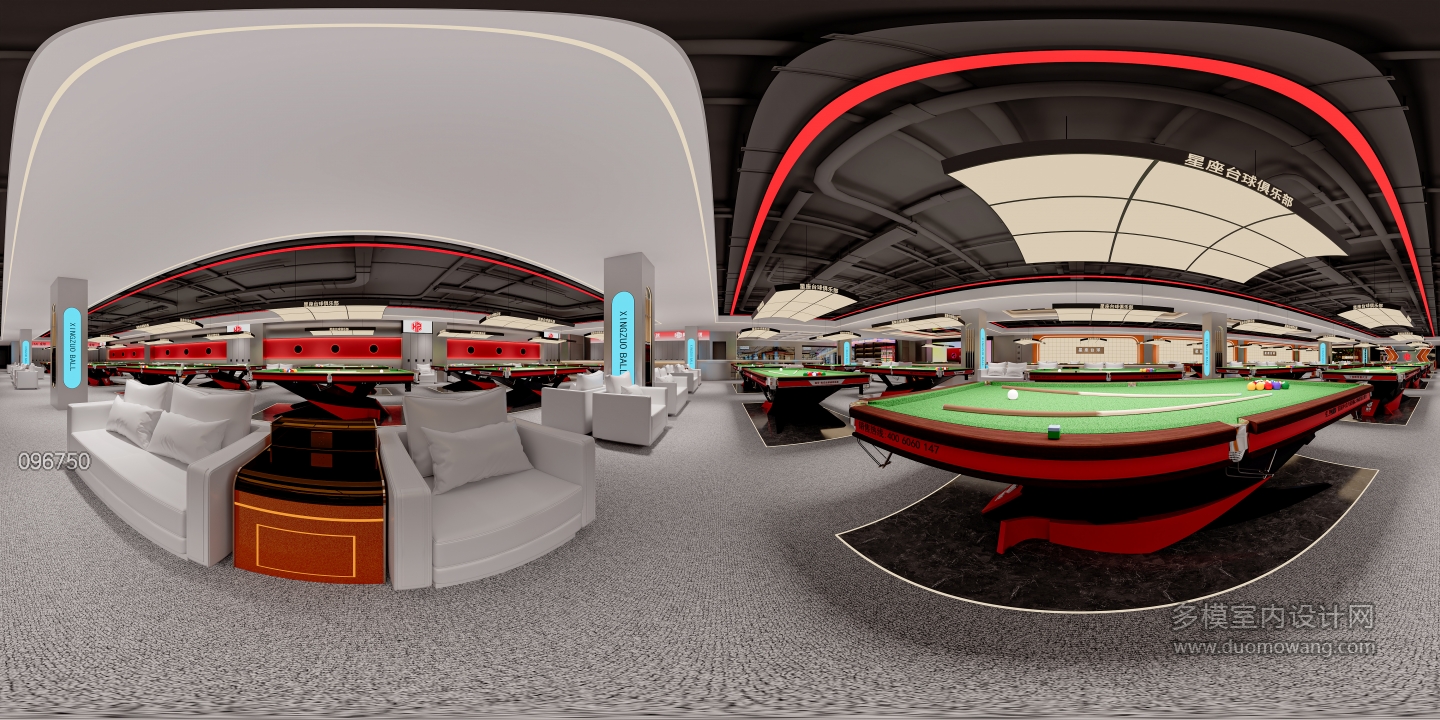 现代台球室