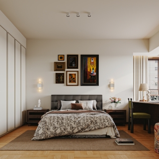 老钱风主卧特写