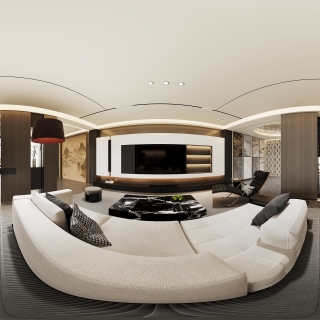 现代办公区全景