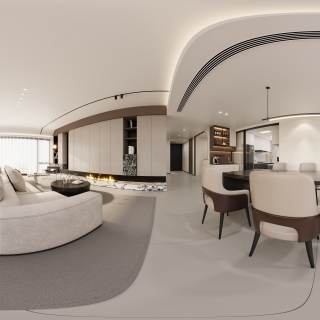 现代客餐厅-全景