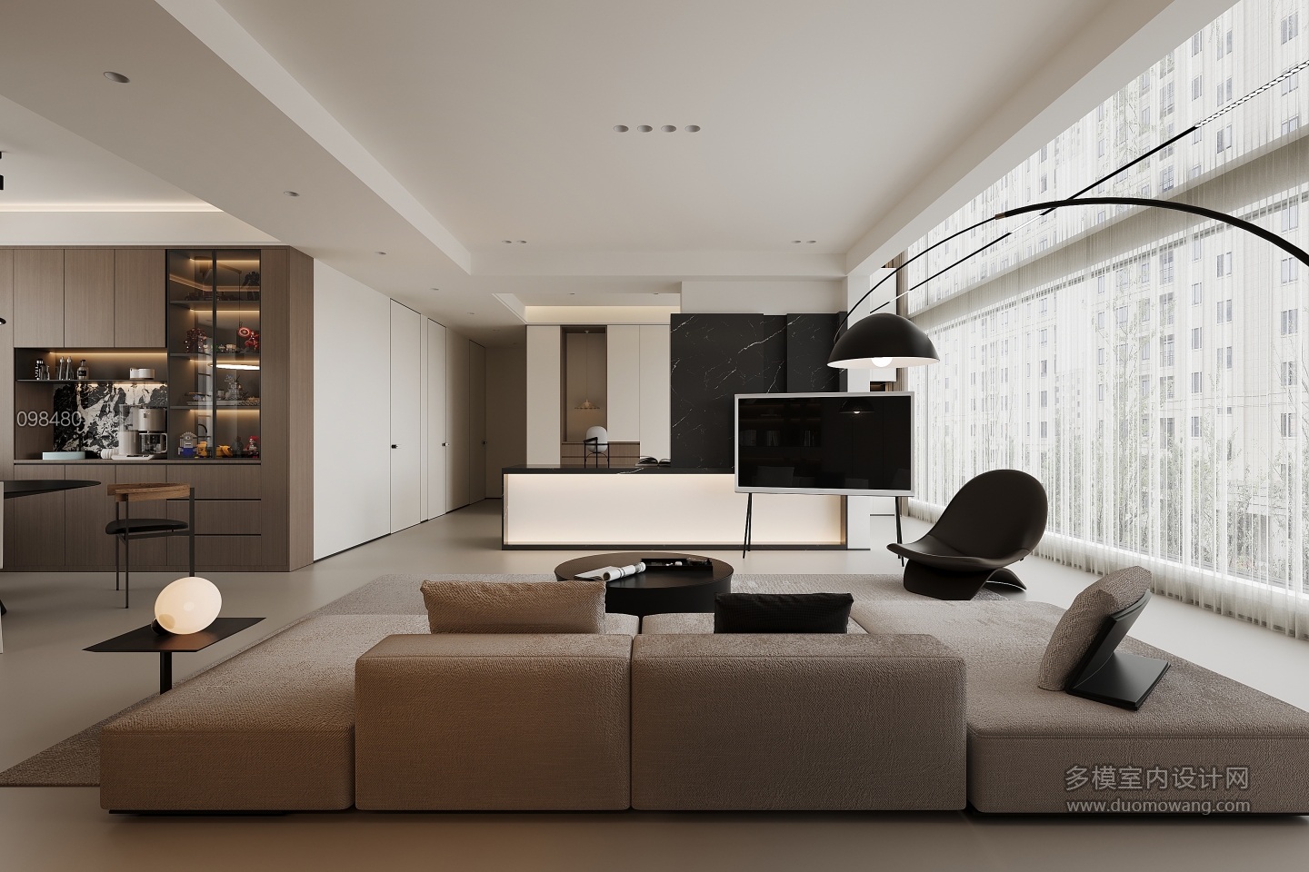 现代客厅单张二