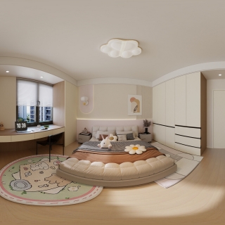 奶油风儿童房