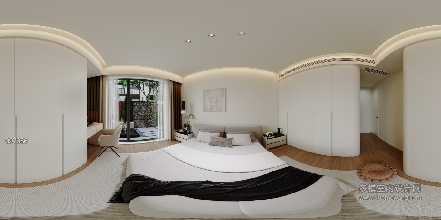 林总李海燕奶油风_全景主卧