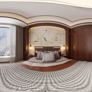 新中式女儿房全景