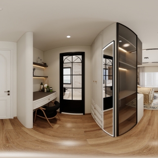 轻法式主卧衣帽间