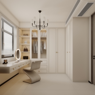 法式-衣帽间特写