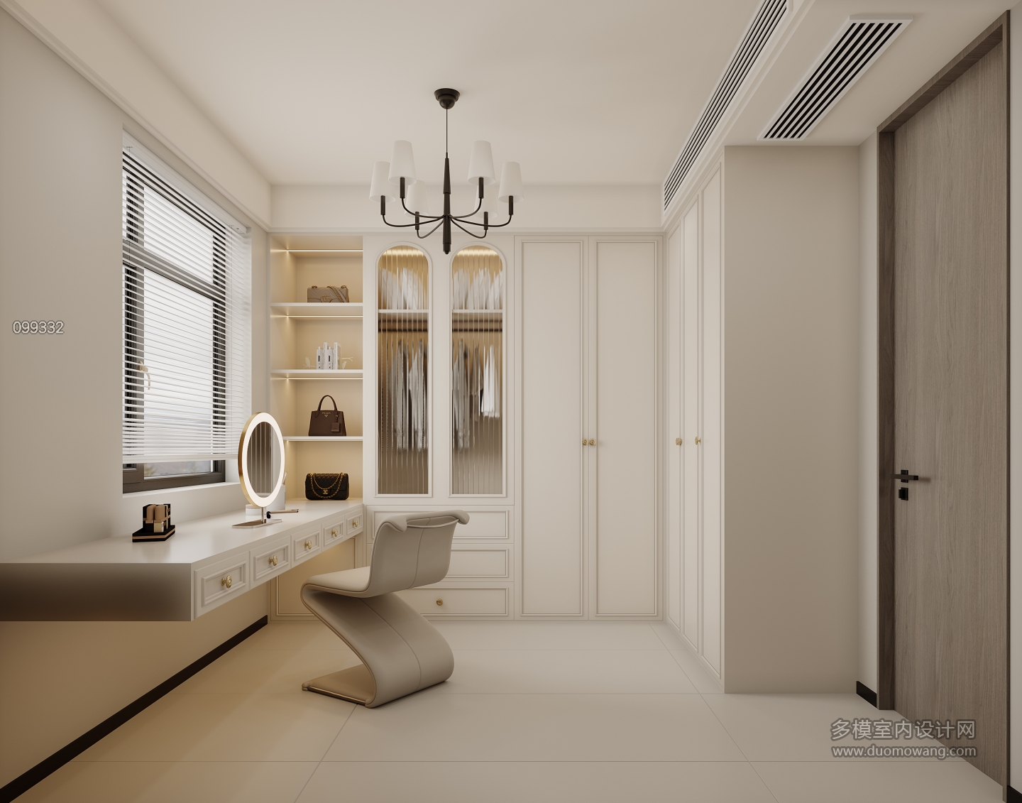 法式-衣帽间特写