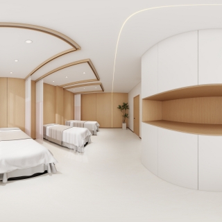 原木风二楼理疗室