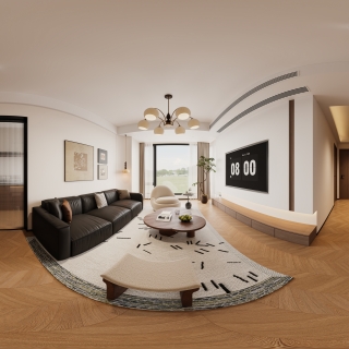 客餐厅中古风_Corona Camera001