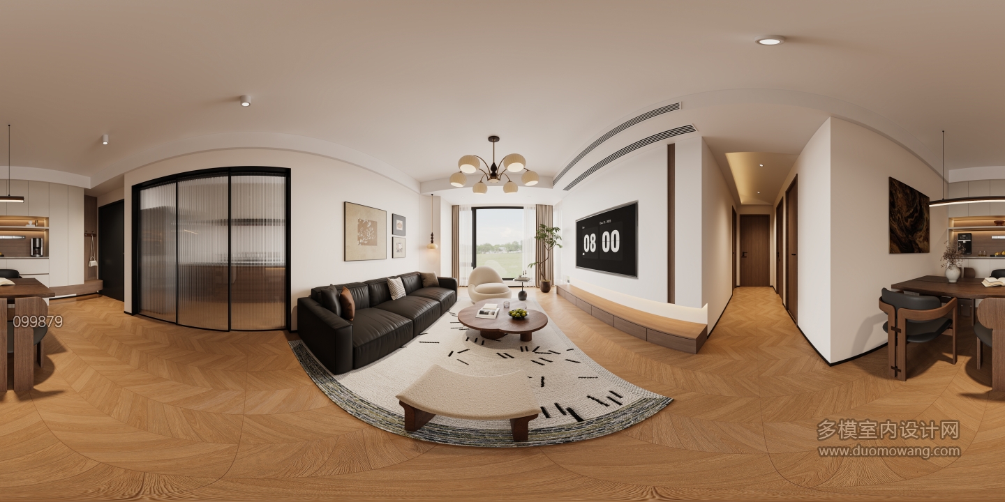 客餐厅中古风_Corona Camera001