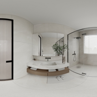 现代二层卫生间