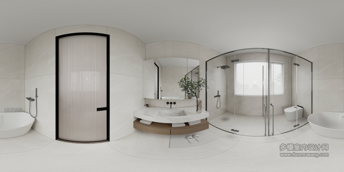 现代二层卫生间