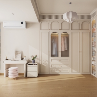 6法式奶油风衣帽间