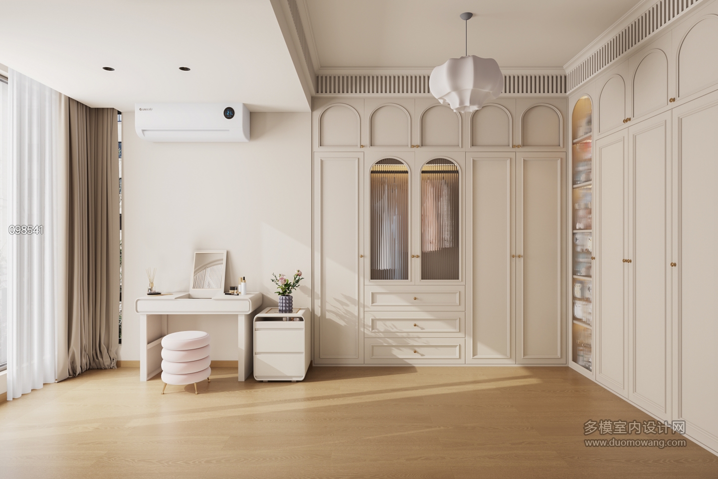 6法式奶油风衣帽间