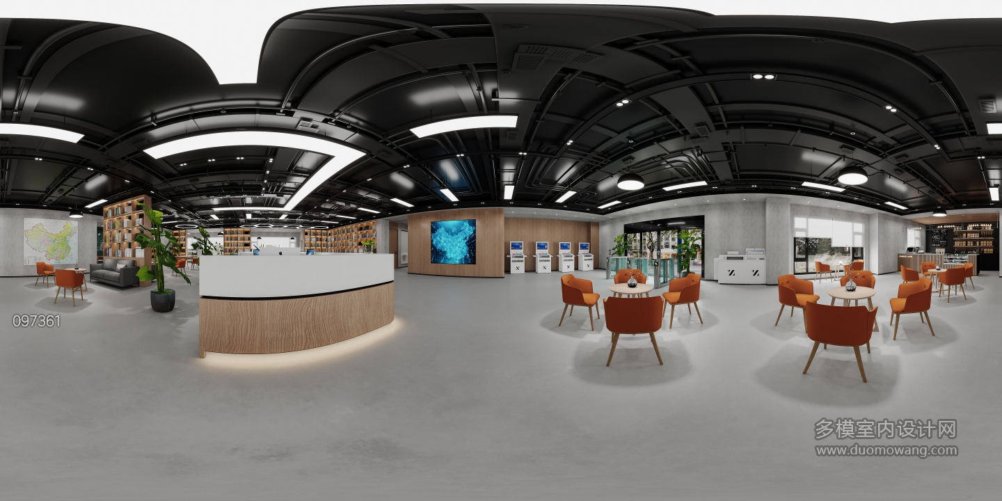 现代-政务大厅全景