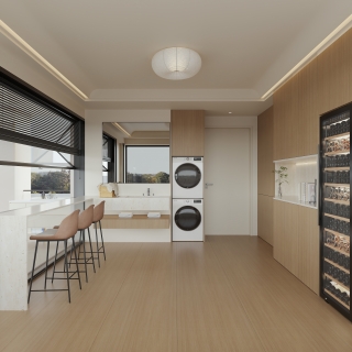 二楼 现代 洗衣房 单张