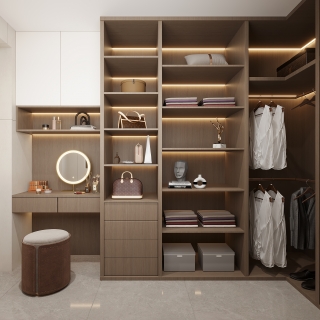 现代主卧衣帽间