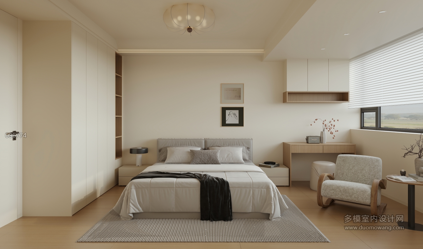 二楼 现代 主卧 单张