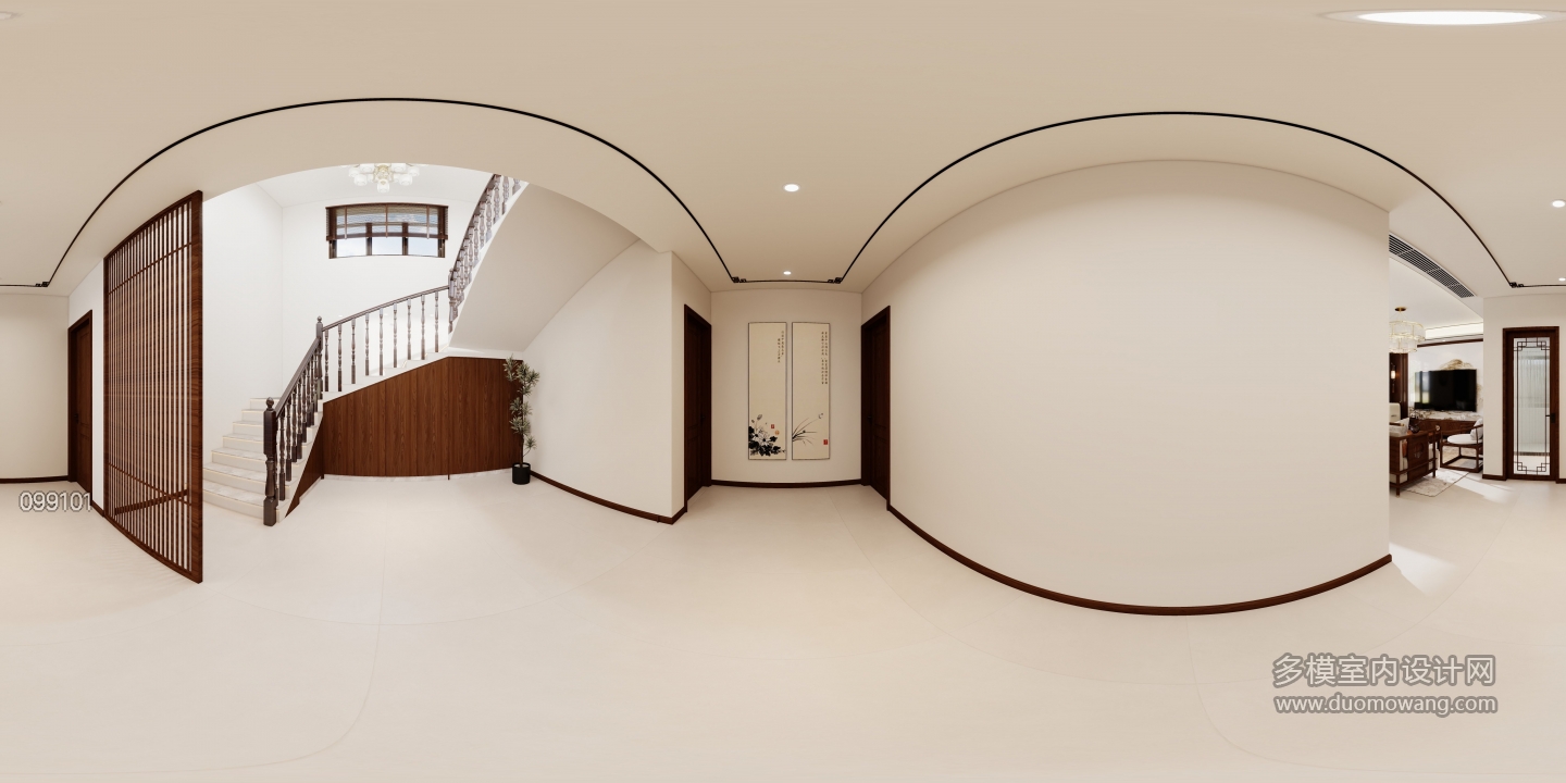 新中式一楼过道