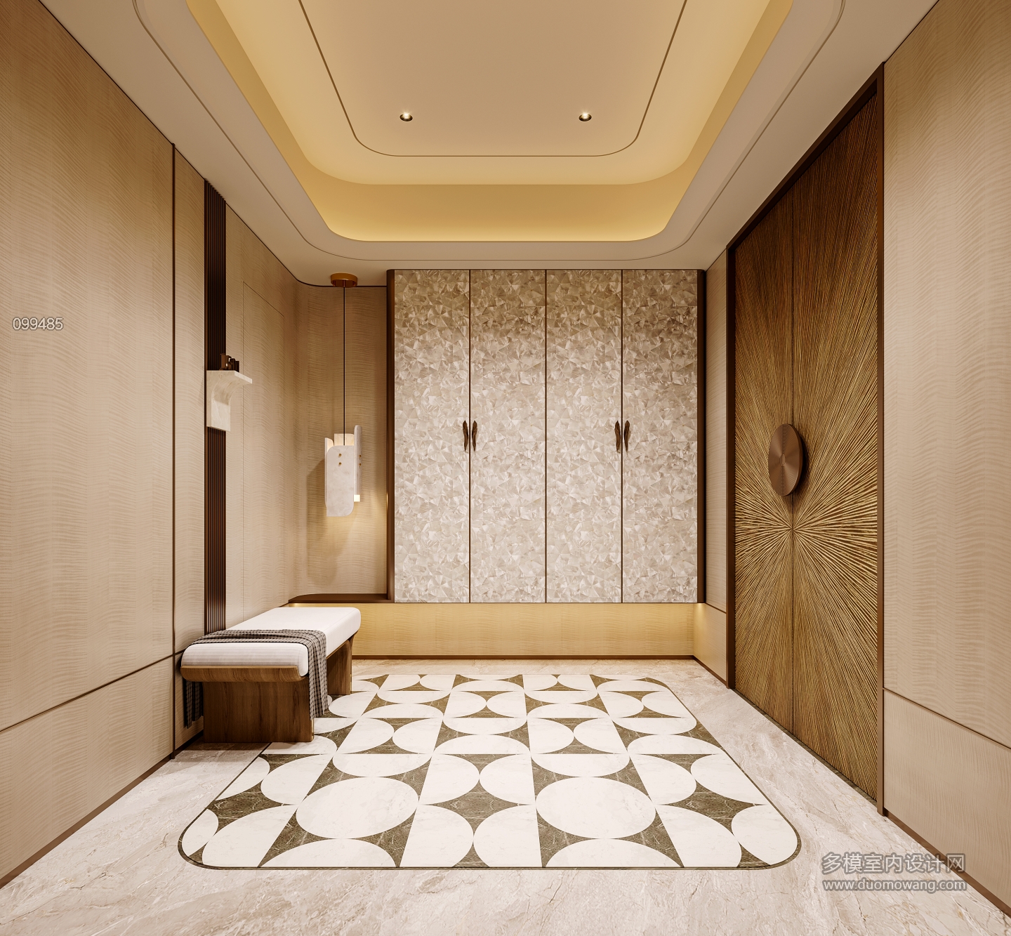 意式轻奢电梯间