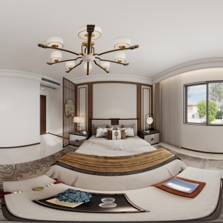 新中式二楼主卧