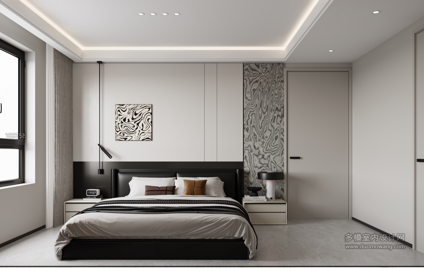 现代卧室 (2)