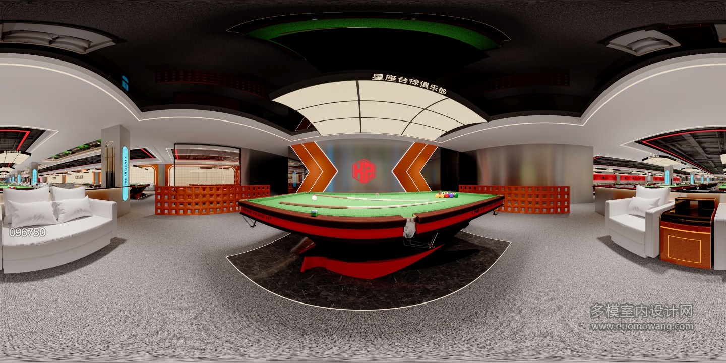 现代台球室