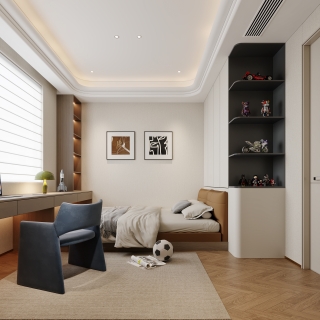 现代轻奢儿童房特写