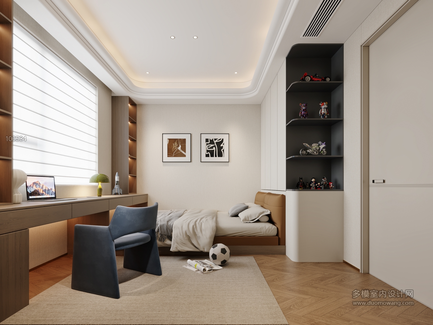 现代轻奢儿童房特写